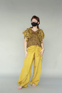 Singapore Story: Wrap Over Pants (Yellow)